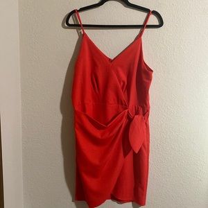 Red Wrap Dress